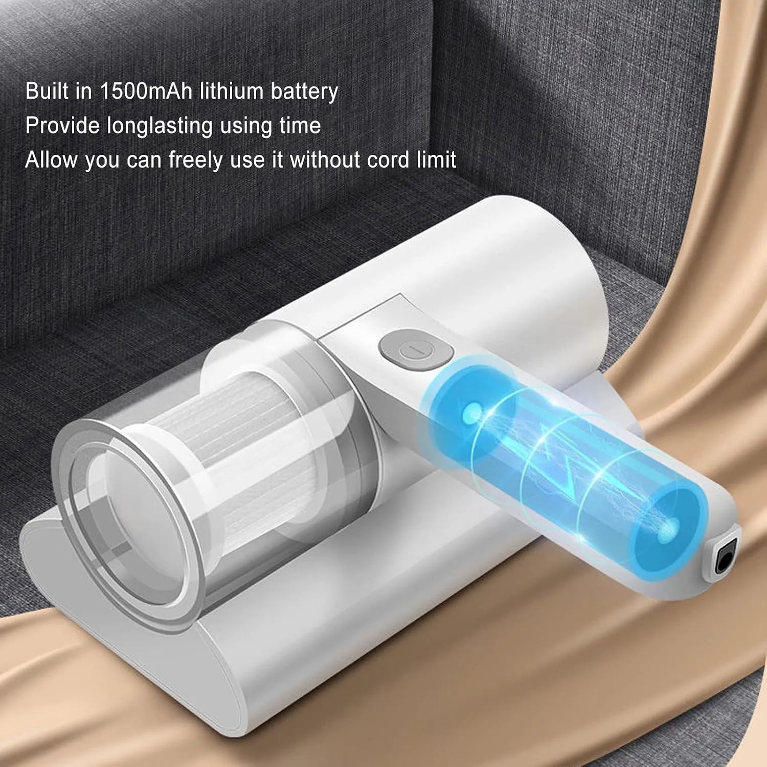 Rechargeable Bed and Sofa Mite Vacuum - Each