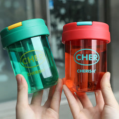 Cherish Colorful Leak Proof Water Bottle with Straw - Each