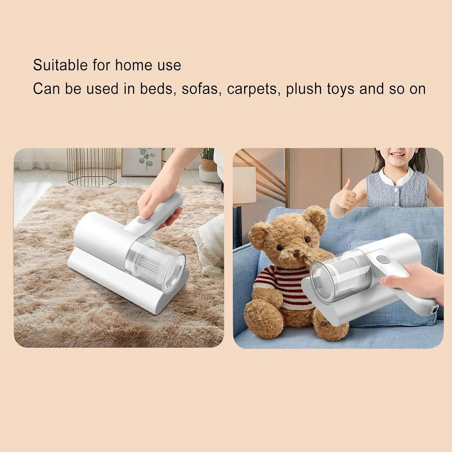 Rechargeable Bed and Sofa Mite Vacuum - Each