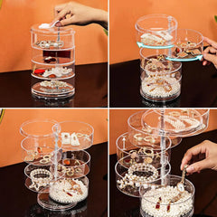 Elegant Multi-Layer Accessory Display Case