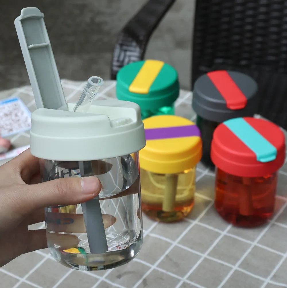 Cherish Colorful Leak Proof Water Bottle with Straw - Each