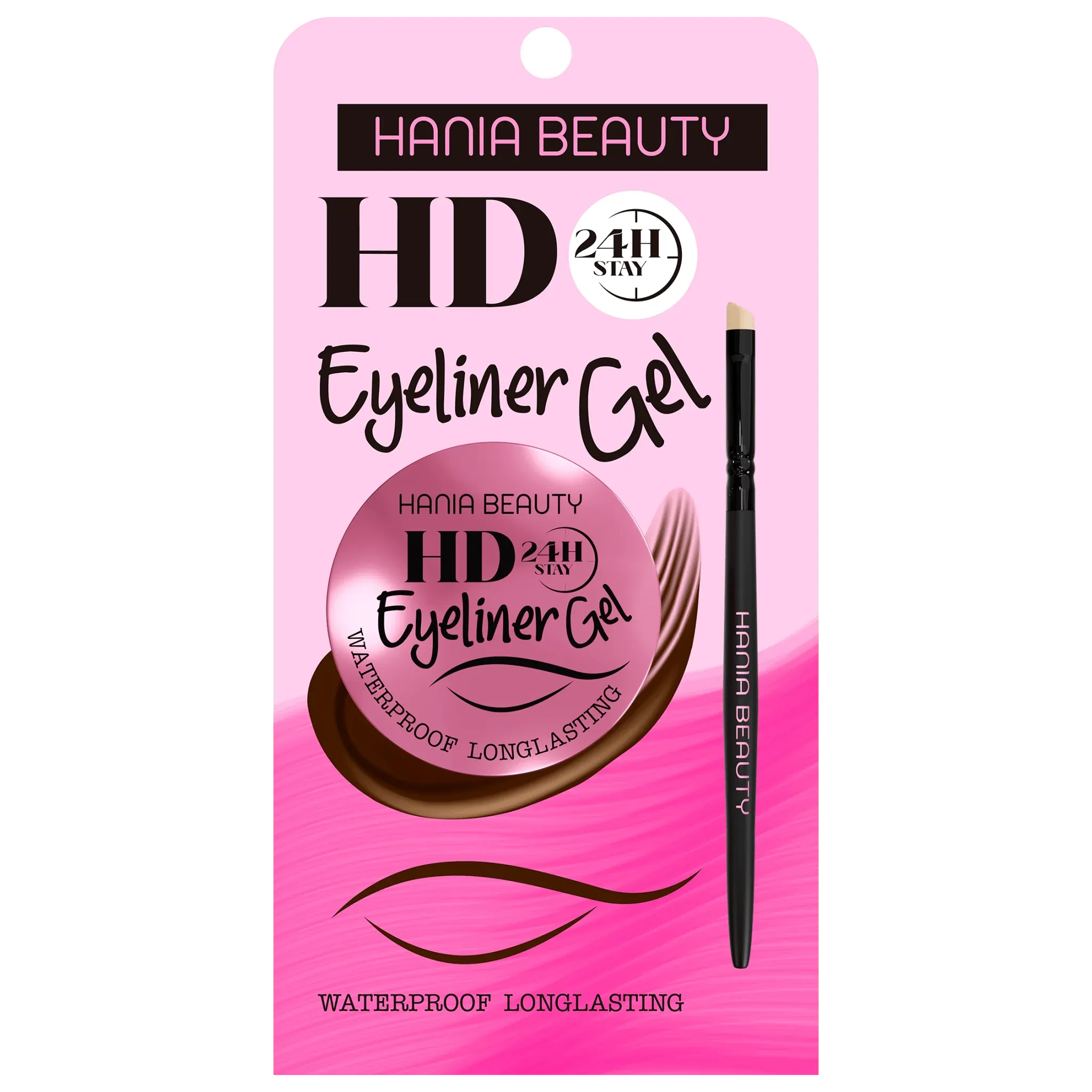 HANIA BEAUTY HD 24H Stay Eyeliner Gel With Applicator Brush