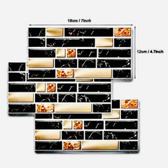 Self-Adhesive 3D Mosaic Tile Wall Stickers-24 pcs set