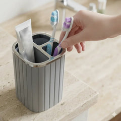 3-Compartment Bathroom Toothbrush Holder - Each