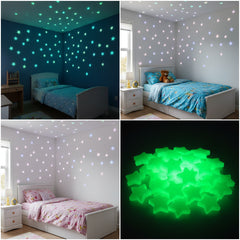 Glow In The Dark Star Wall Stickers Set