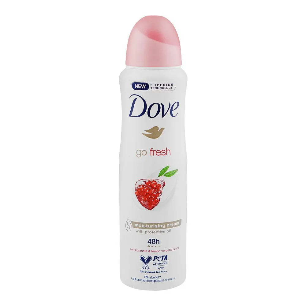 Dove Go Fresh Pomegranate & Lemon Verbena Scent Anti-Prespirant Deodorant Spray - 150ml