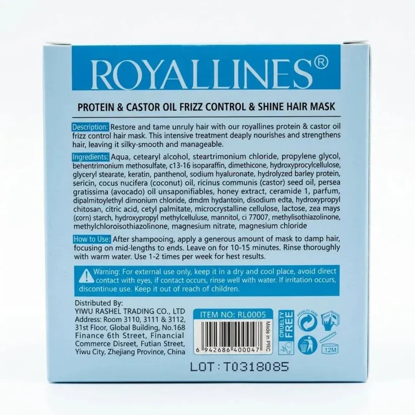 ROYALLINES Hair Mask Frizz Control & Shine - 450ml