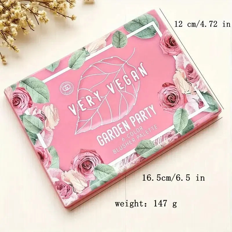IGOODCO Very Vegan Garden Party - 6 Color Blusher Palette
