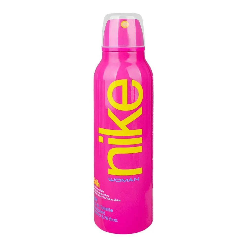 Nike Pink Deodorant Spray Eau de Toilette 24 Hours Lasting  - 200ml