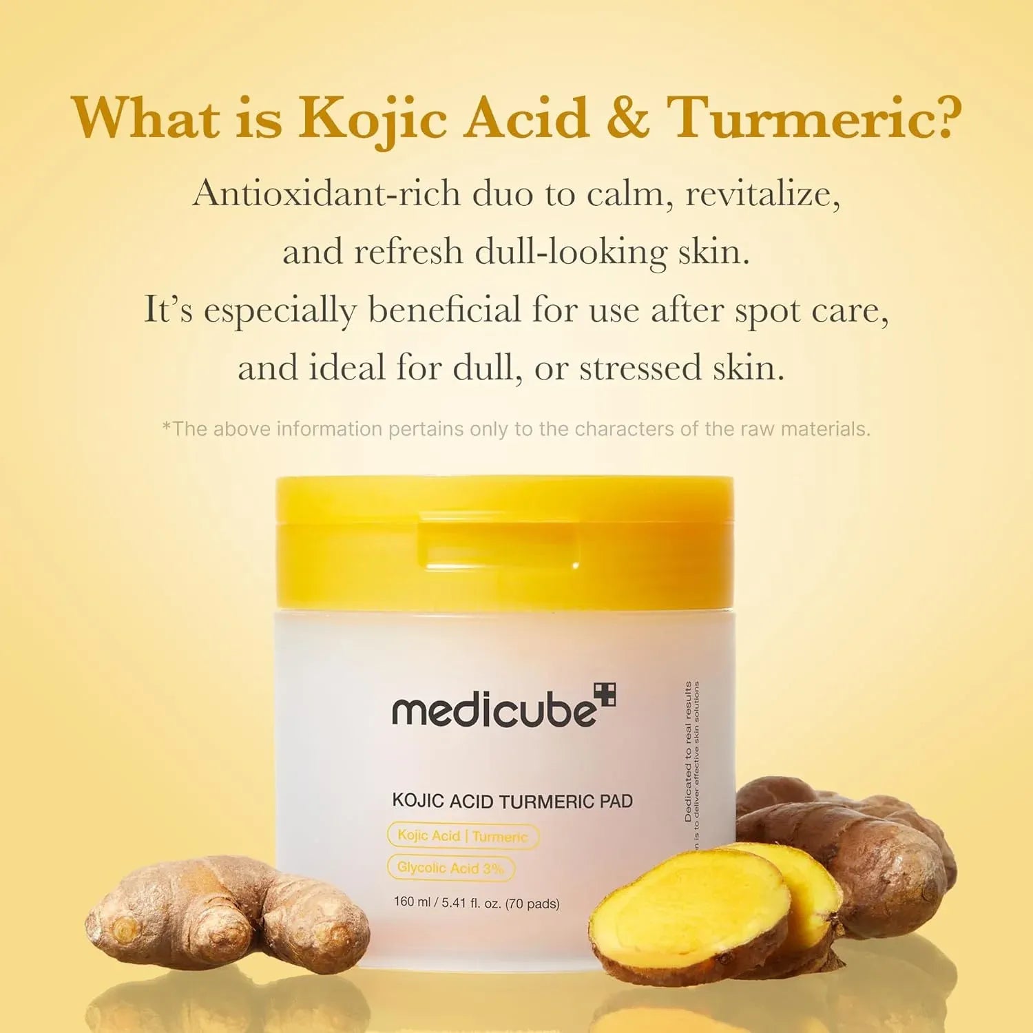Medicube Kojic Acid Turmeric Pad (70 Pads) - 160ml
