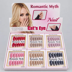 Romantic Myth Cat's Eye Press On Gel Nails