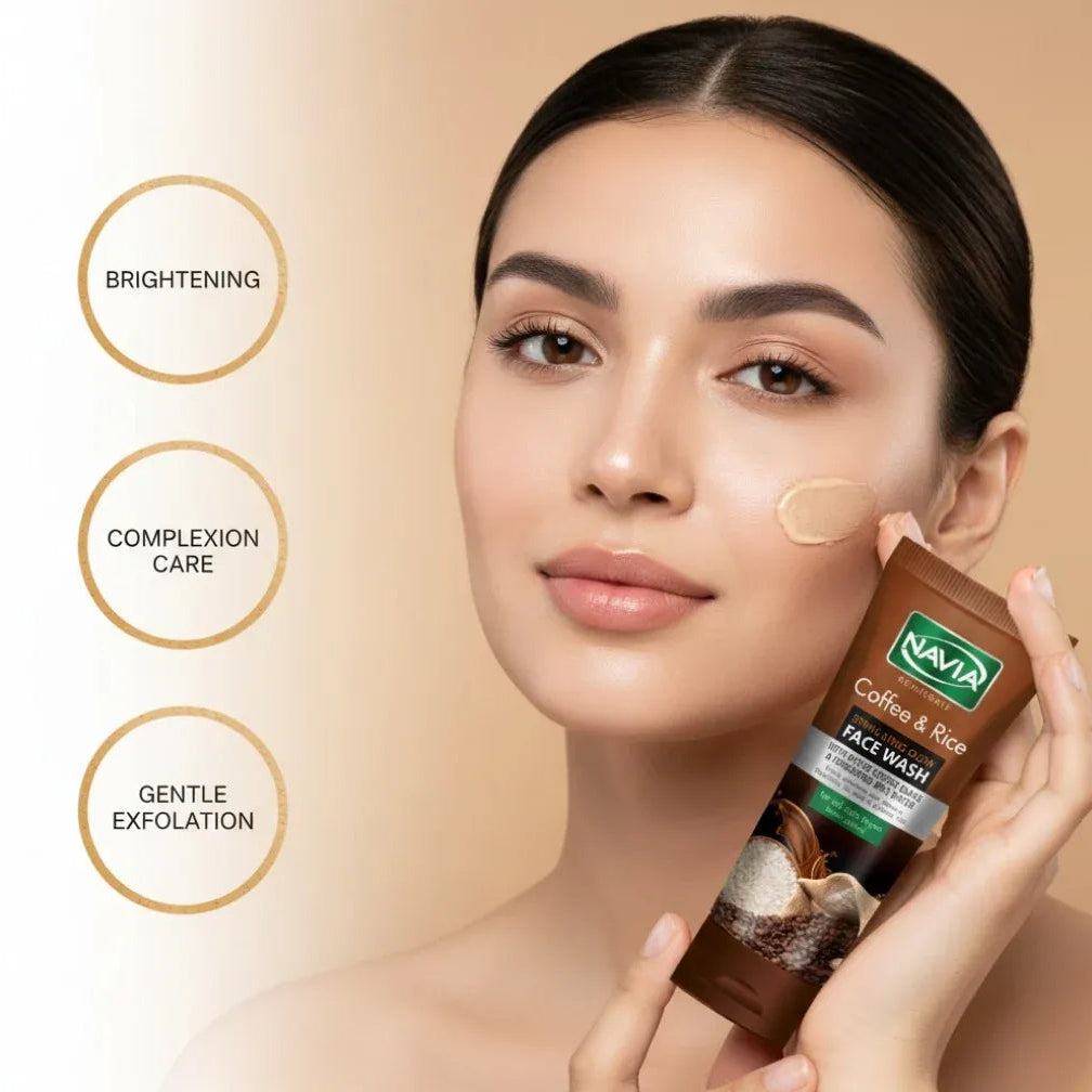NAVIA Coffee & Rice Face Wash - 100g