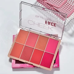 Pink Key Professional Cheek Contour Palette –  8 Colors