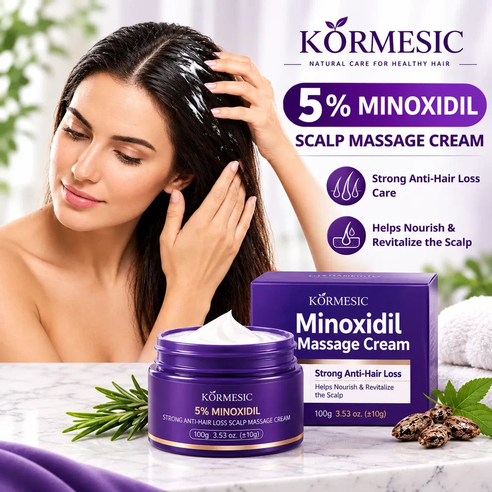 Kormesic 5% Minoxidil 4-in-1 Hair Massage Cream - 100g