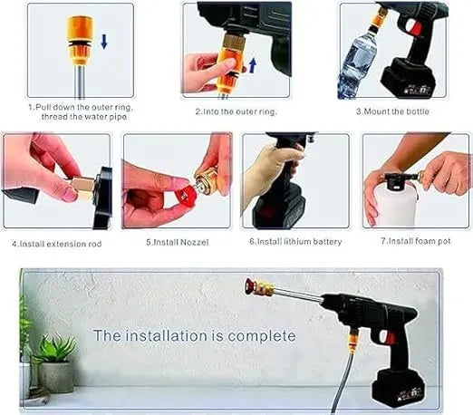 The HydroDrive 48V Cordless Power Washer – High-Pressure Wireless Car Wash & Foam Gun