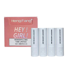 Heng Fang Hey Girl Wonderful Mini Tube Lipstick Set - 4 Pcs
