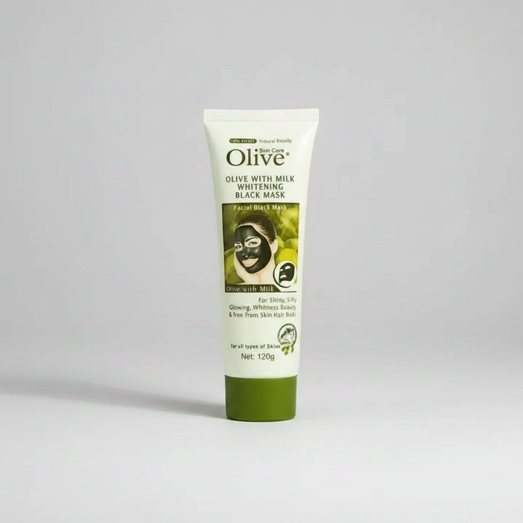 Olive with Milk Whitening Facial Black Charcoal Mask - 120g