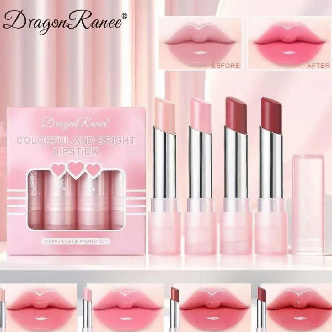 Dragon Ranee Color Changing Lipstick Set - 4Pcs