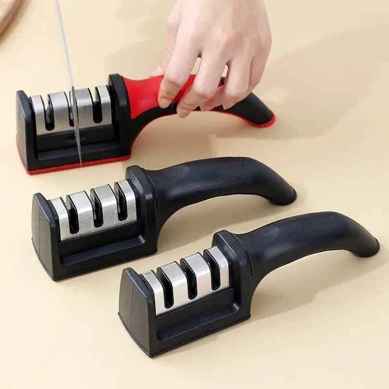 Professional 4-Stage Manual Knife & Scissor Sharpener