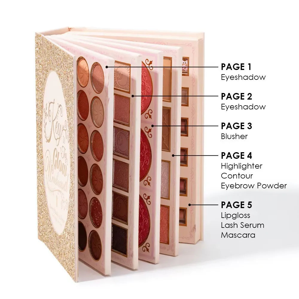 Romcom Key to Thy Glow Unrehearsed All in One Makeup Book Palette