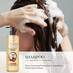 Kormesic Argan Oil & Keratin 10-in-1 Sleek & Shine Shampoo - 500ml