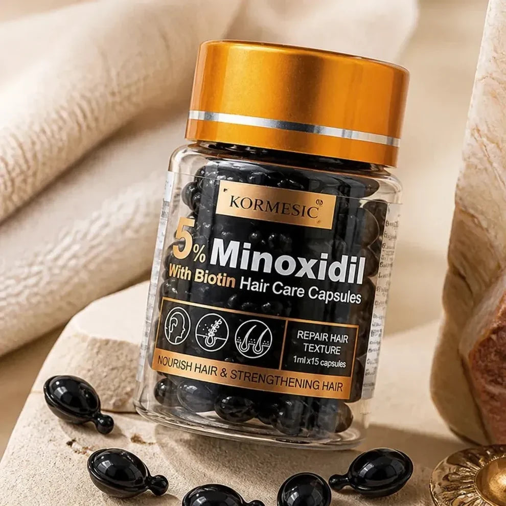 Kormesic 5% Minoxidil & Biotin Hair Serum Capsules