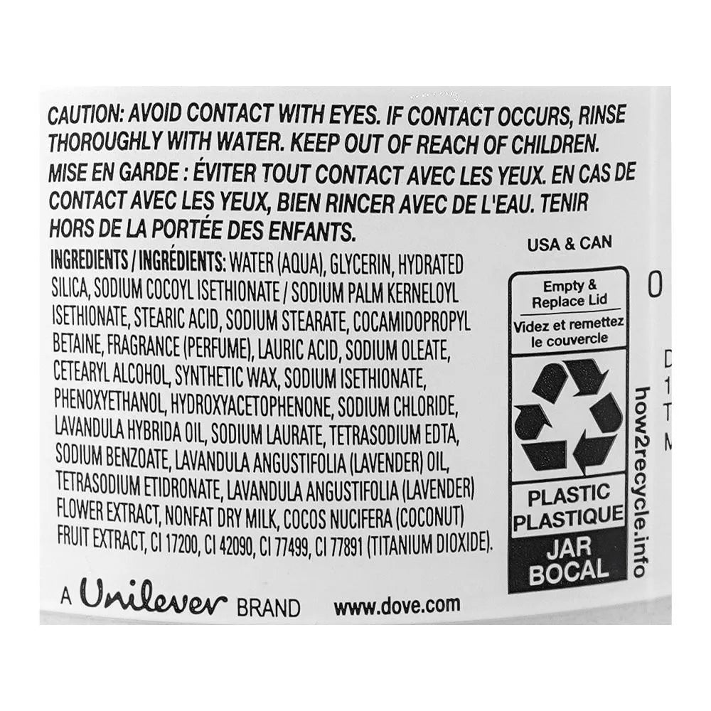 Dove Crushed Lavender & Coconut Milk Exfoliating Body Polish Sulfate Free - 298gm