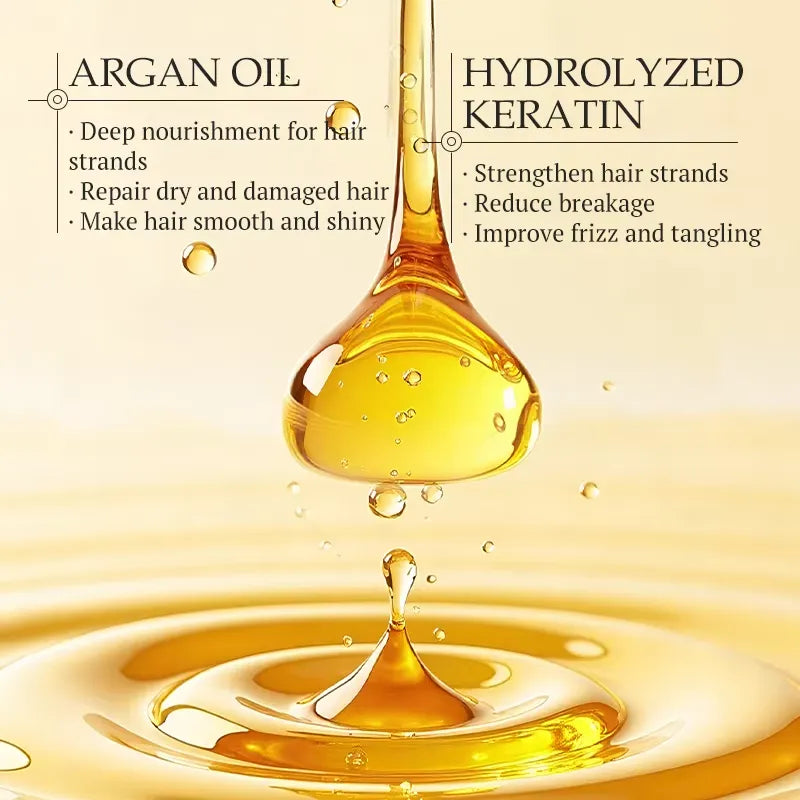Kormesic Argan Oil & Keratin 10-in-1 Sleek & Shine Shampoo - 500ml
