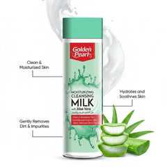 Golden Pearl Moisturizing Cleansing Milk with Aloe Vera – Each