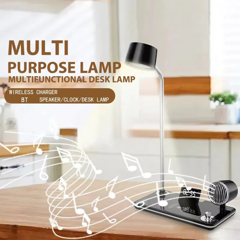 4-in-1 Wireless Charging Desk Lamp