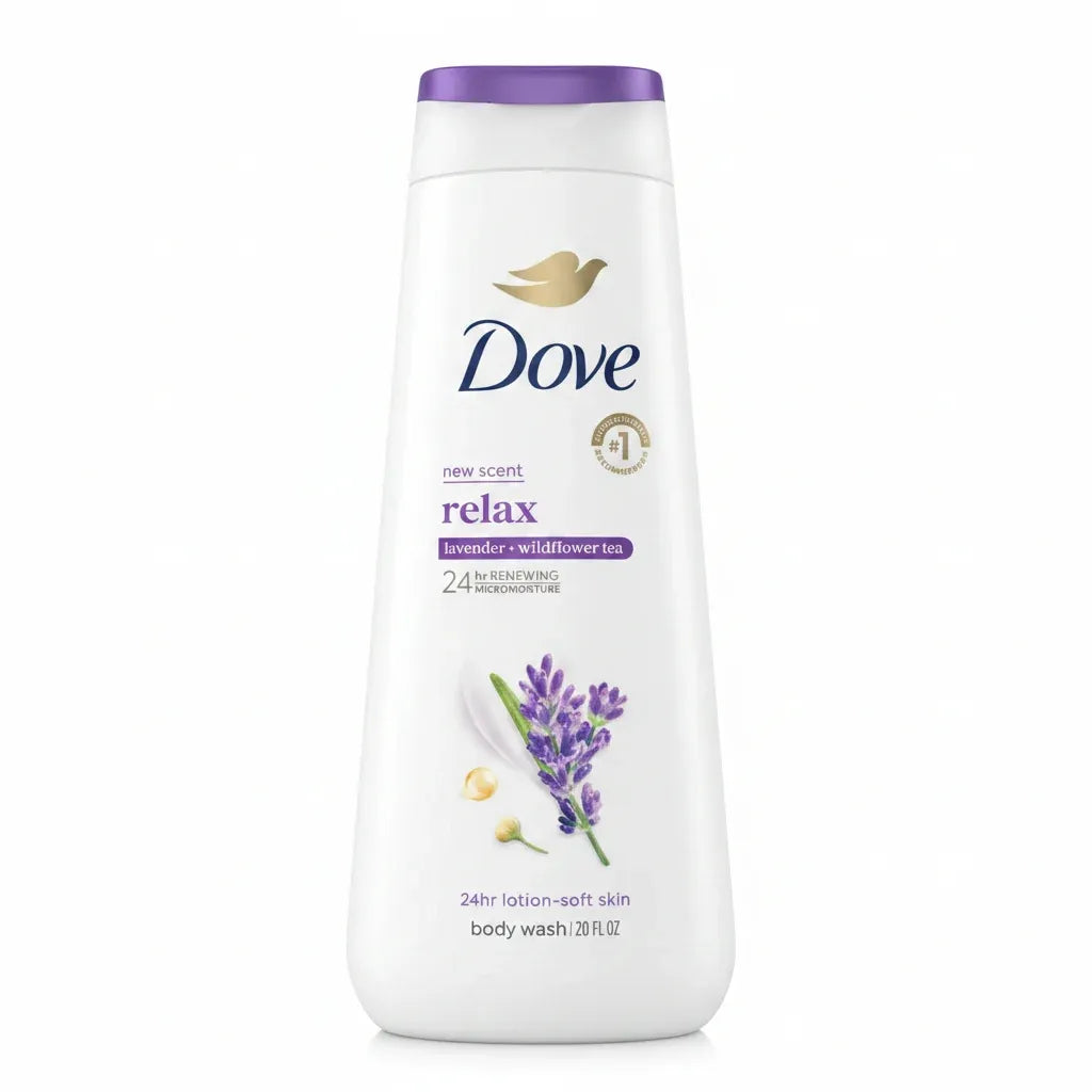 Dove Relax Lavender & Wildflower Tea Body Wash - 20 FL OZ / 591ml