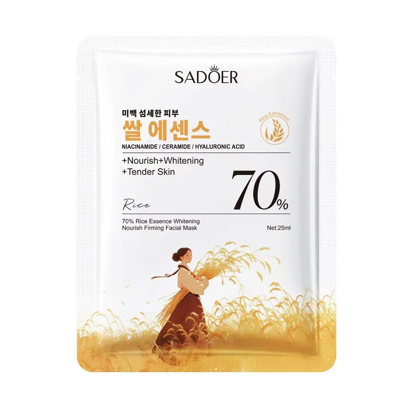 SADOER 70% Rice Essence Nourish Firming Facial Mask - Each