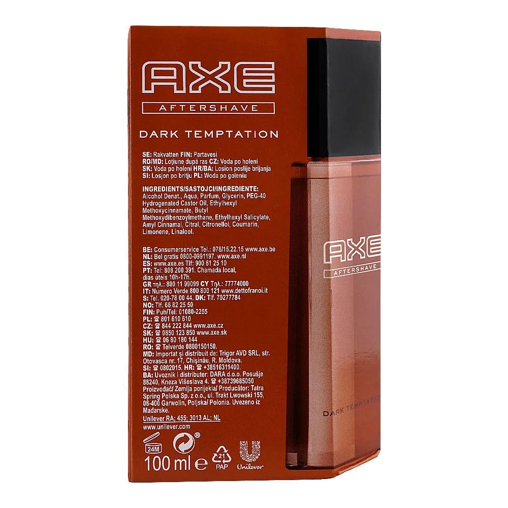 Axe Dark Temptation Intense Chocolate Aftershave - 100 ml