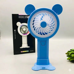 Rechargeable Handheld Fan with LED Night Light