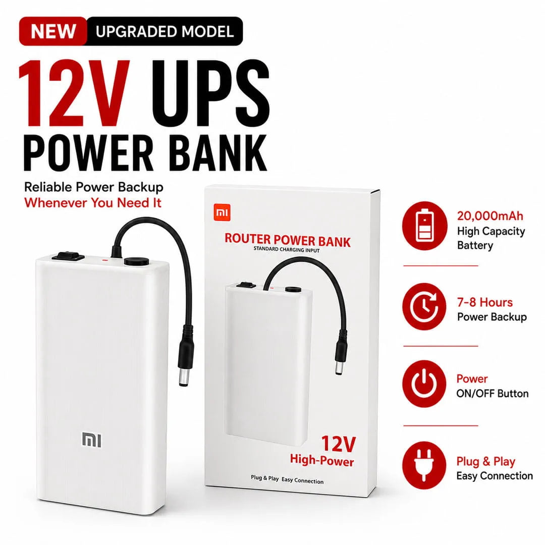 BOLTex 12V Router UPS Power Bank – Each