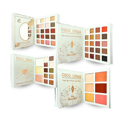 Coco Urban Eyeshadow Palette -  4 In One Book Style Makeup Kit