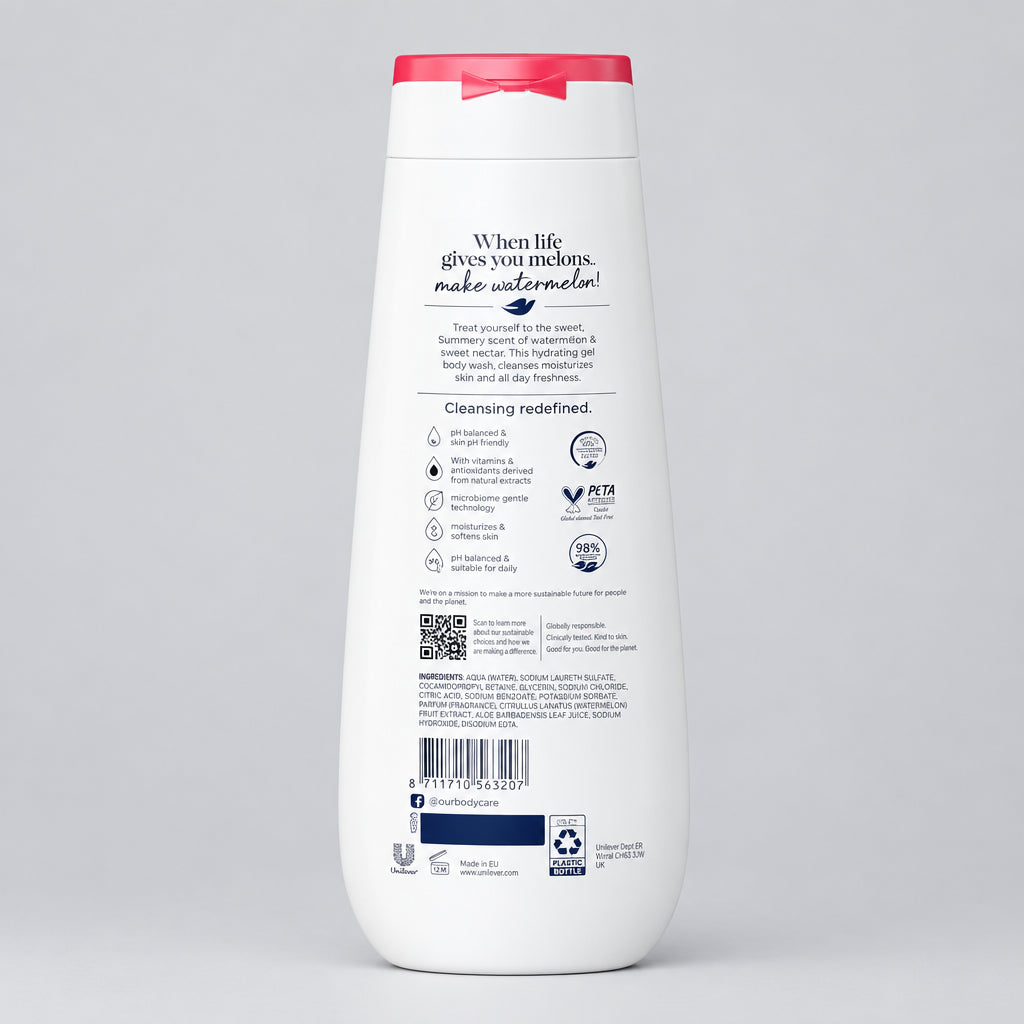 Dove Watermelon & Guava Nectar Body Wash - 20 FL OZ / 591ml