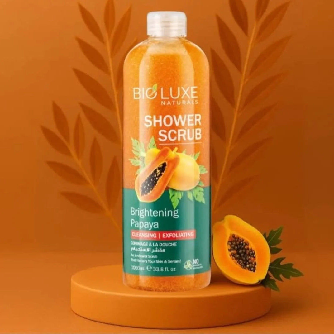 Bio Luxe Naturals Brightening Papaya Shower Scrub - 1000ml