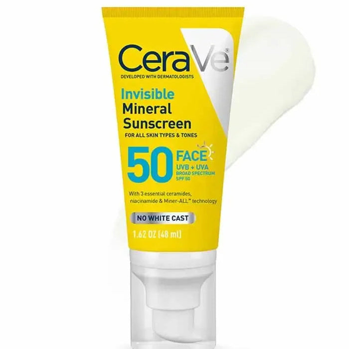 Cerave Invisible Mineral Sunscreen SPF 50 – 48ml