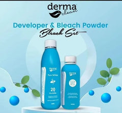 Derma Clean Bleach Powder 50gm and Developer 20Vol 150ml