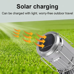 GSH-9299 Solar Charging Camping Light with Fan.