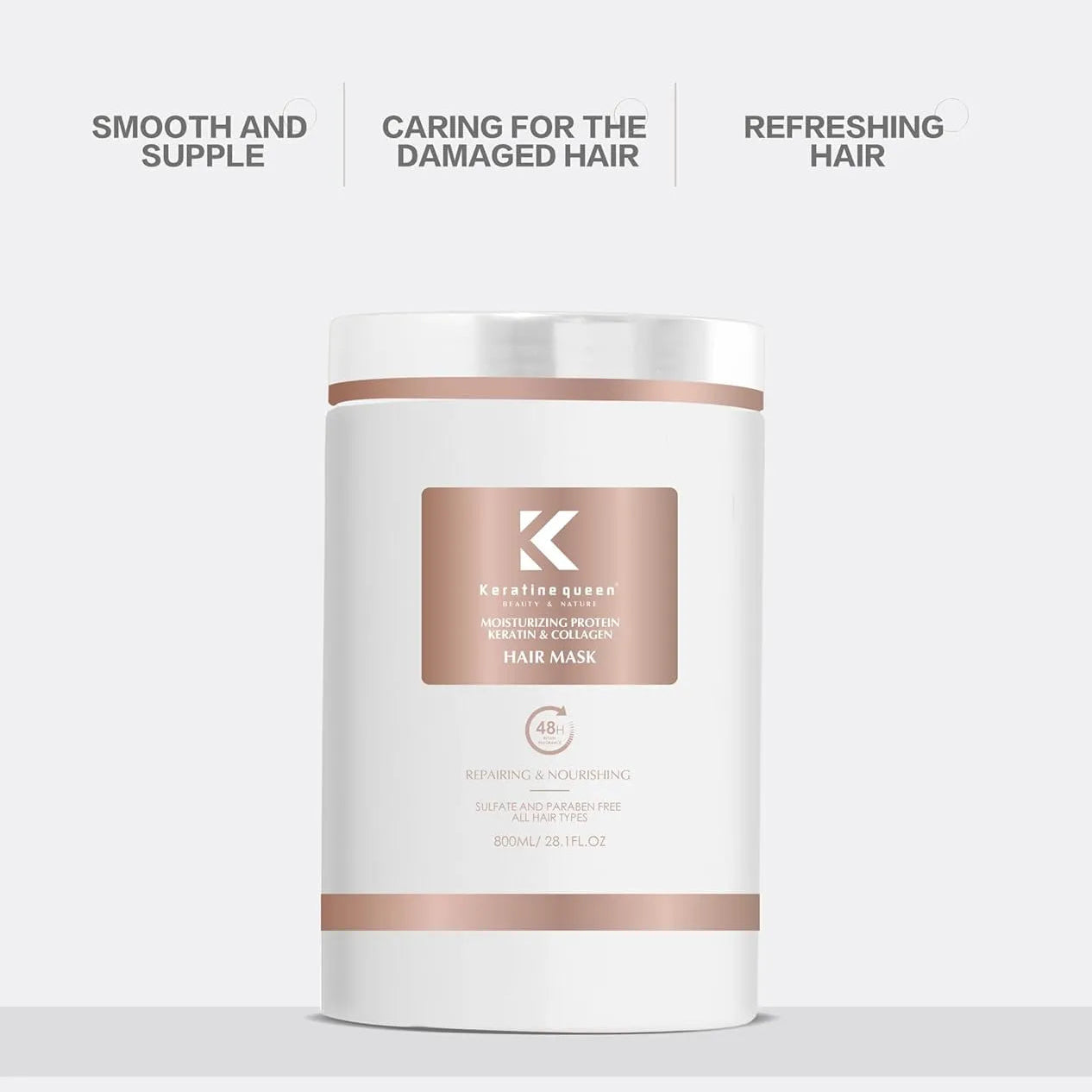 Keratine Queen Keratin & Collagen Moisturizing Protein Hair Mask - 800ml
