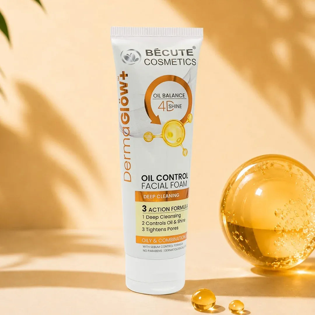 Becute Cosmetics Derma Glow Oil Control Facial Foam - 100ml