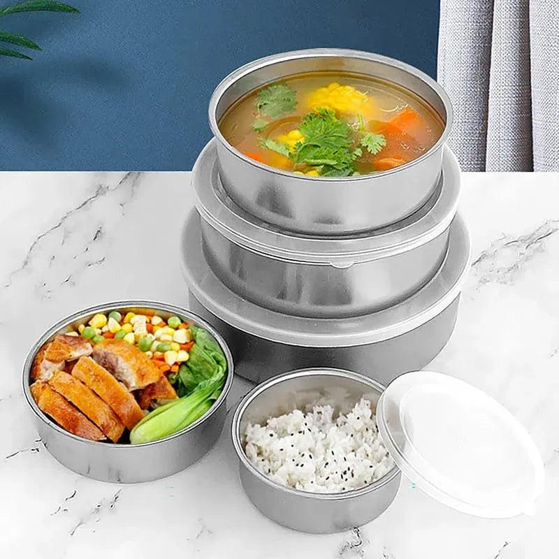 The Minimalist Stainless Steel Fresh Box Stack - Set of 5