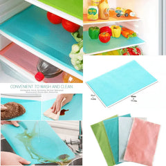 Multipurpose Washable Waterproof Refrigerator and Drawer Liner Mats- Pack of 4