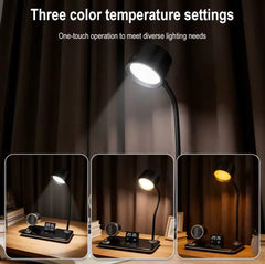 4-in-1 Wireless Charging Desk Lamp