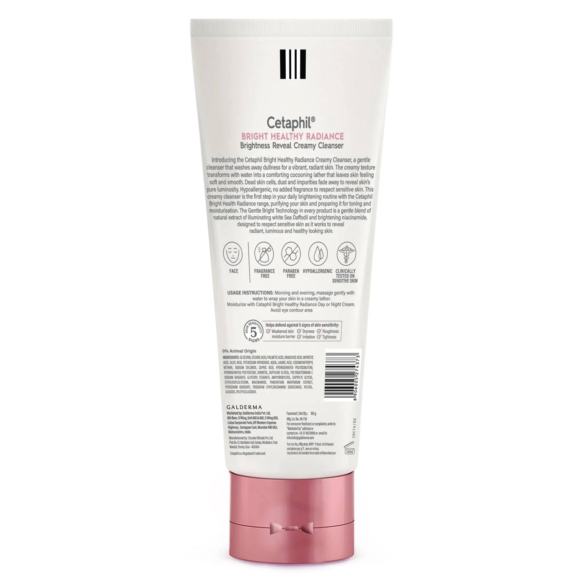 Cetaphil Brightness Reveal Creamy Cleanser - 100g