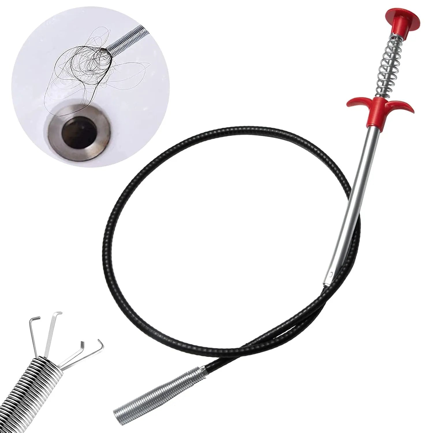 Flexible Drain Clog Remover Cleaning Claw-Each