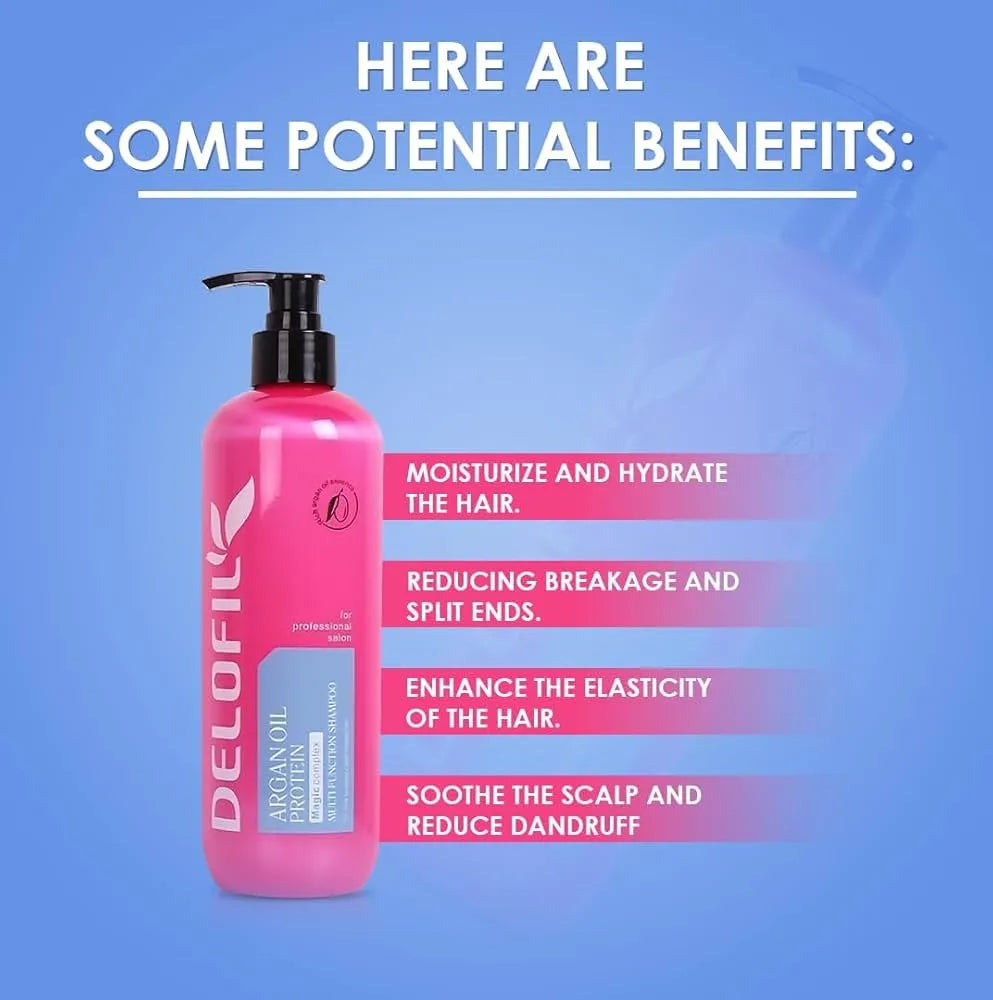 Delofil Argan Oil Protein Multi Function Shampoo