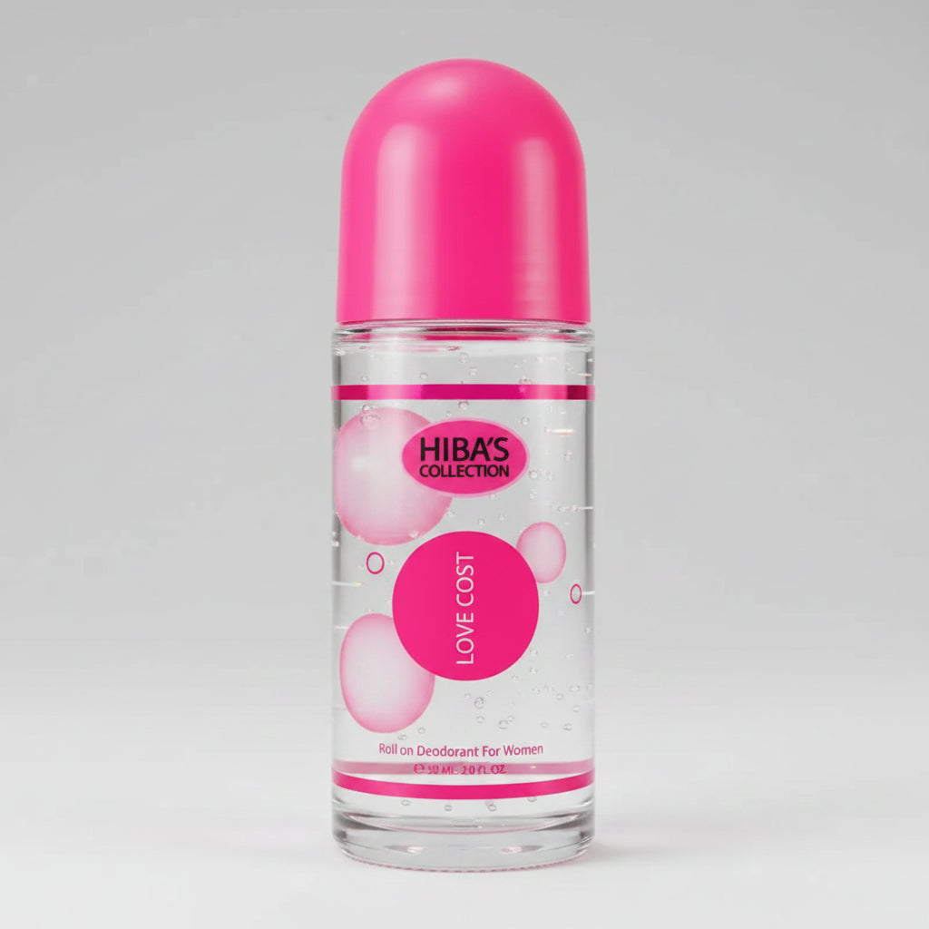 Hiba's Collection Love Cost Roll On Deodorant for Women – 60ml